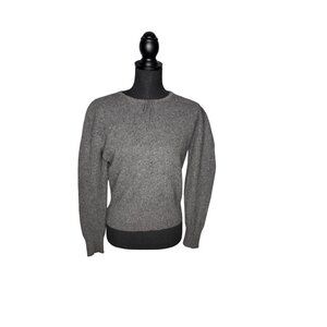 Nancy Heller Womens Gray Cashmere & Silk Sweater Size 2